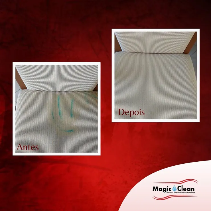 Antes e depois de um serviço da Magic Clean