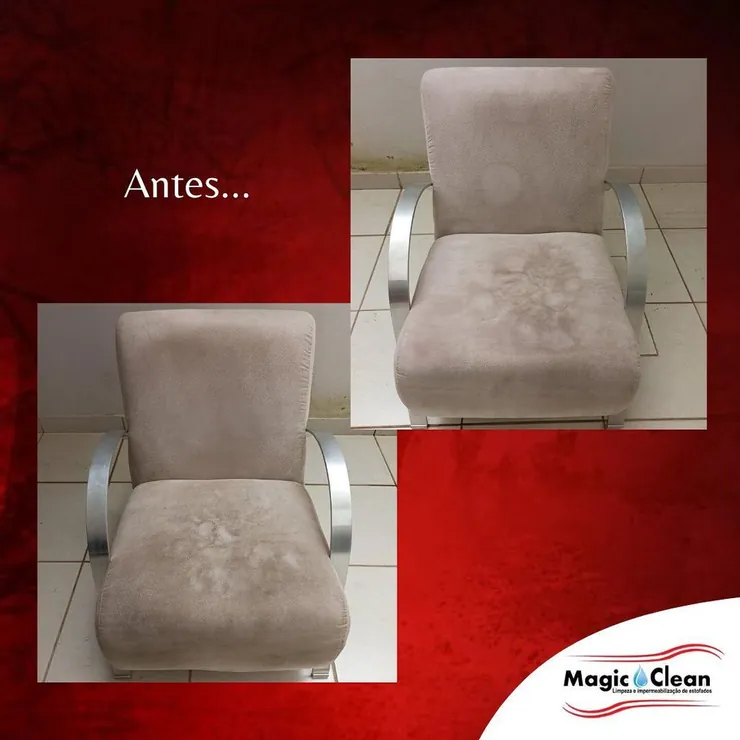 Antes e depois de um serviço da Magic Clean