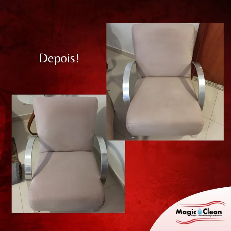 Antes e depois de um serviço da Magic Clean