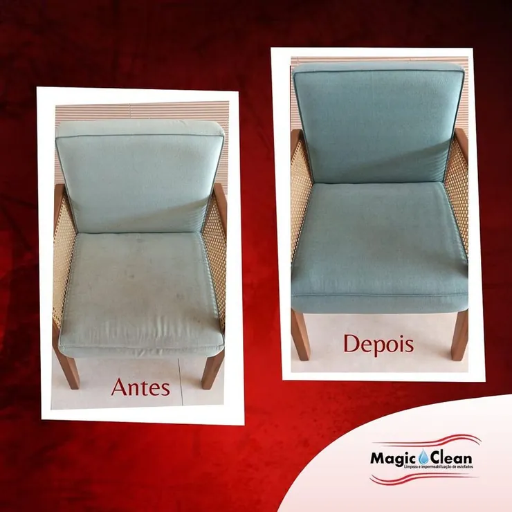 Antes e depois de um serviço da Magic Clean